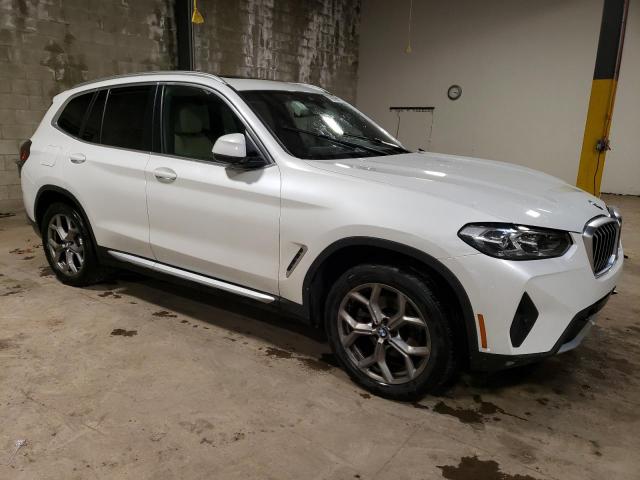 5UX53DP08N9M83619 - 2022 BMW X3 XDRIVE30I WHITE photo 4