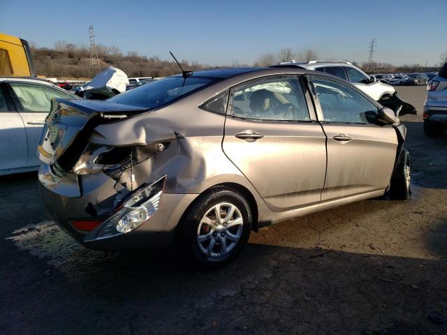 KMHCT4AE3DU349475 - 2013 HYUNDAI ACCENT GLS TAN photo 3