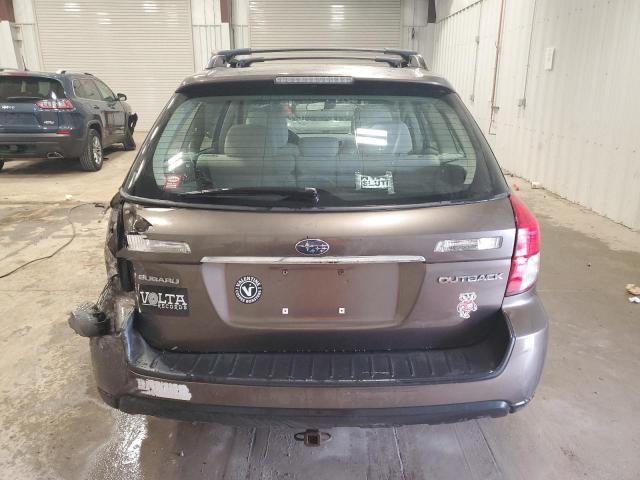 4S4BP61C297310361 - 2009 SUBARU OUTBACK 2.5I TAN photo 6