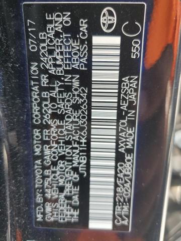 JTNB11HK6J3026342 - 2018 TOYOTA CAMRY L BLACK photo 12