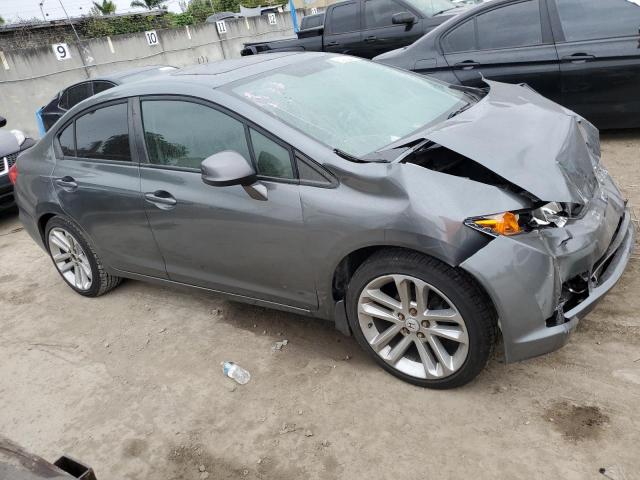 2HGFB2F9XCH002183 - 2012 HONDA CIVIC EXL 灰色 照片 4