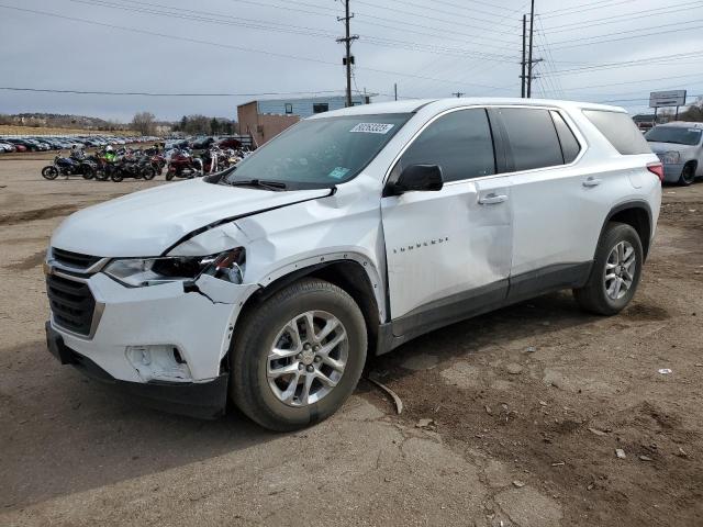 1GNERFKW3MJ262067 - 2021 CHEVROLET TRAVERSE LS WHITE photo 1