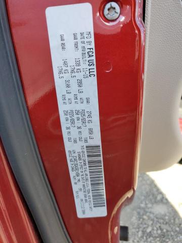 2C4RC1BG4GR214584 - 2016 CHRYSLER TOWN & COU TOURING BURGUNDY photo 13