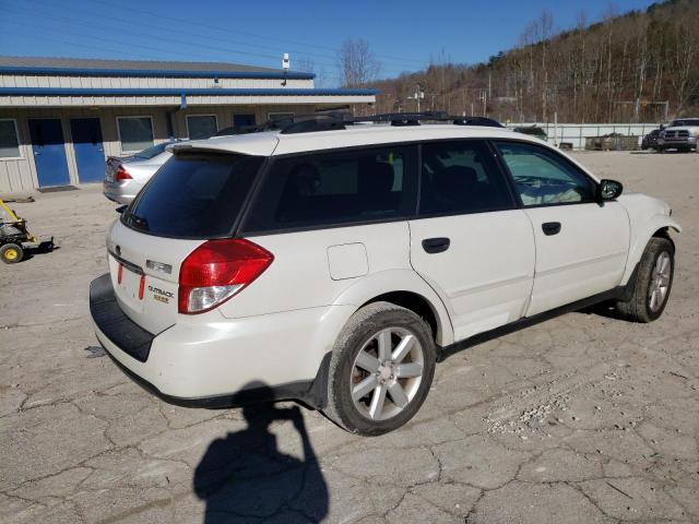 4S4BP61CX87351562 - 2008 SUBARU OUTBACK 2.5I WHITE photo 3