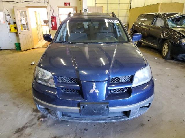 JA4LZ41G63U093118 - 2003 MITSUBISHI OUTLANDER XLS BLUE photo 5