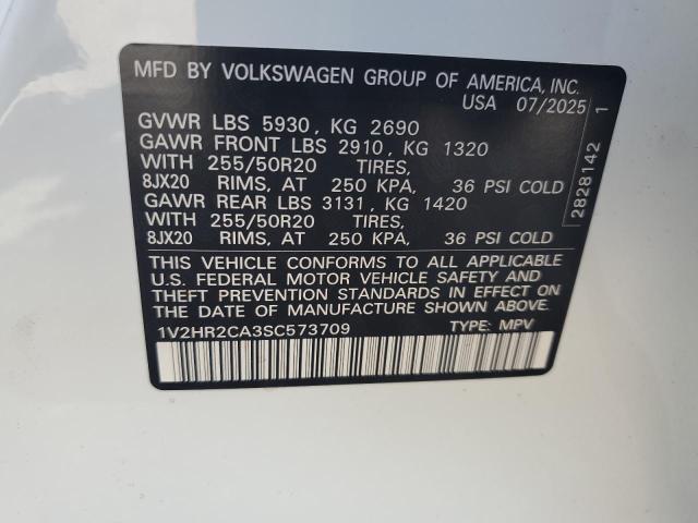 1V2HR2CA3SC573709 - 2025 VOLKSWAGEN ATLAS SE Blanco foto 14
