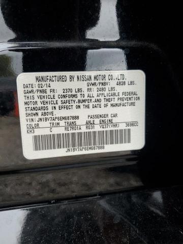 JN1BV7AP6EM687888 - 2014 INFINITI Q50 BASE Negro foto 12