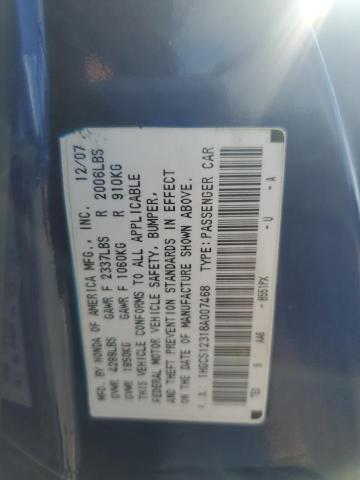 1HGCS1B87BA011995 - 2011 HONDA ACCORD EXL BLUE photo 13