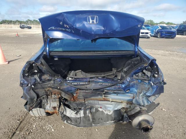 1HGCS1B87BA011995 - 2011 HONDA ACCORD EXL BLUE photo 6