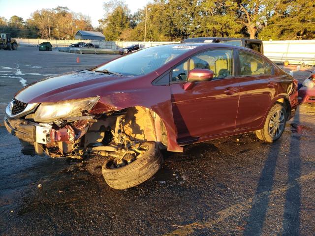 19XFB2F8XFE107490 - 2015 HONDA CIVIC EX MAROON photo 1