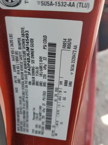 3FADP4BJ6JM145493 - 2018 FORD FIESTA SE Rot Foto 12