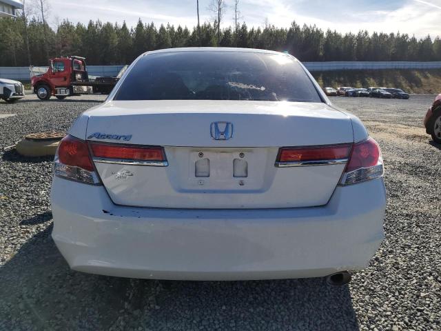 1HGCP2F3XCA030337 - 2012 HONDA ACCORD LX WHITE photo 6