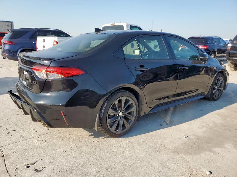 JTDS4MCE0PJ101135 - 2023 TOYOTA COROLLA SE BLACK photo 3