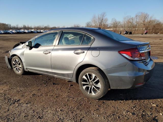 19XFB2F91DE016775 - 2013 HONDA CIVIC EXL GRAY photo 2