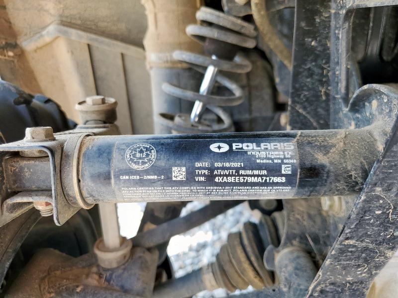 4XASEE579MA717663 - 2021 POLARIS SPORTSMAN 570 EPS GREEN photo 10