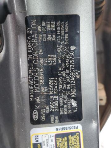 KNDJT2A69C7379750 - 2012 KIA SOUL + CHARCOAL photo 12