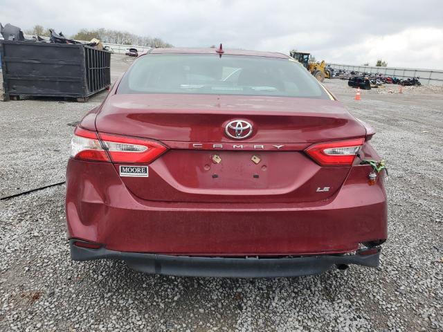 4T1C11AK1LU348639 - 2020 TOYOTA CAMRY LE BURGUNDY photo 6
