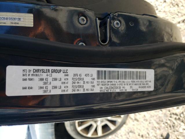 1C4NJDCB4ED530138 - 2014 JEEP COMPASS LIMITED BLACK photo 13