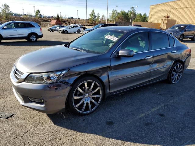 1HGCR3F85DA027018 - 2013 HONDA ACCORD EXL GRAY photo 1