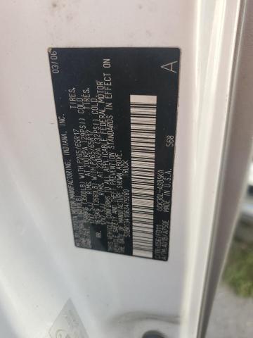 5TBRT34106S479280 - 2006 TOYOTA TUNDRA ACCESS CAB SR5 WHITE photo 12