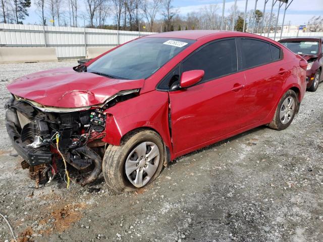 KNAFK4A64G5612436 - 2016 KIA FORTE LX RED photo 1