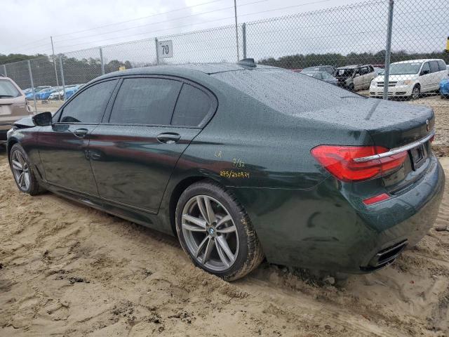 WBA7F2C50JB238725 - 2018 BMW 750 XI GREEN photo 2