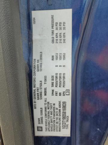 1GCDT196558169039 - 2005 CHEVROLET COLORADO BLUE photo 13