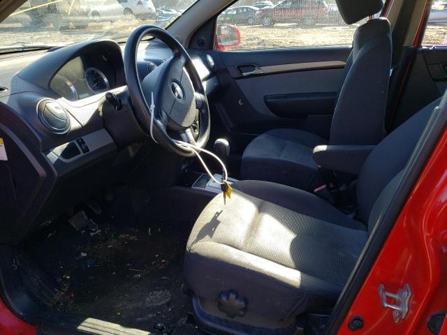 KL1TD66E49B358508 - 2009 CHEVROLET AVEO LS 红色 照片 7