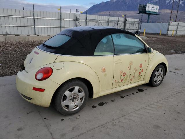 3VWRF31Y26M333492 - 2006 VOLKSWAGEN NEW BEETLE CONVERTIBLE OPTION PACKAGE 1 YELLOW photo 3