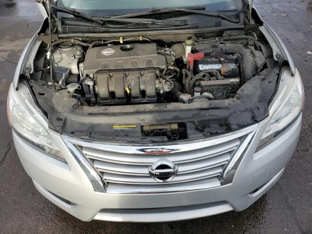 1N4AB7AP3DN906502 - 2013 NISSAN SENTRA S SILVER photo 11