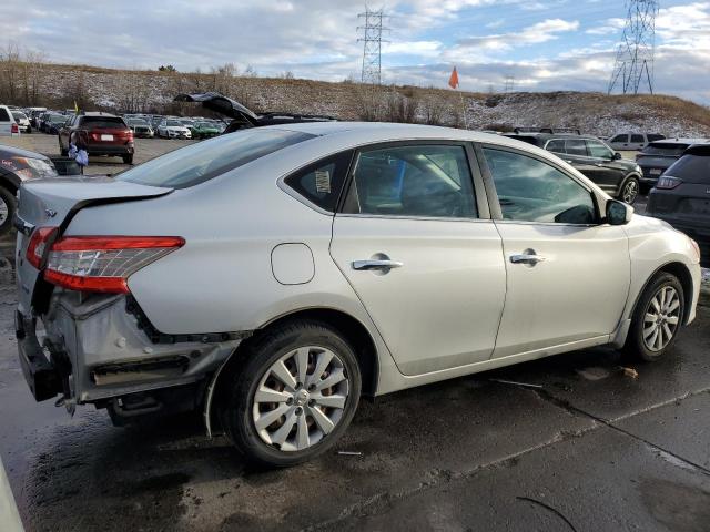 1N4AB7AP3DN906502 - 2013 NISSAN SENTRA S SILVER photo 3