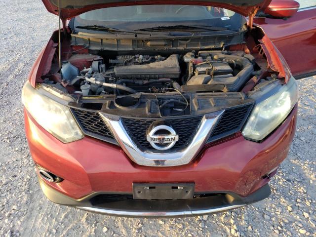 5N1AT2MV9FC870913 - 2015 NISSAN ROGUE S MAROON photo 11