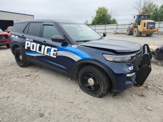 1FM5K8AB7PGB03749 - 2023 FORD EXPLORER POLICE INTERCEPTOR Mavi fotoğraf 4