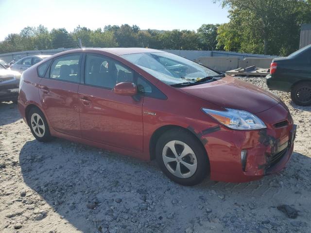 JTDKN3DU5D5647320 - 2013 TOYOTA PRIUS RED photo 4