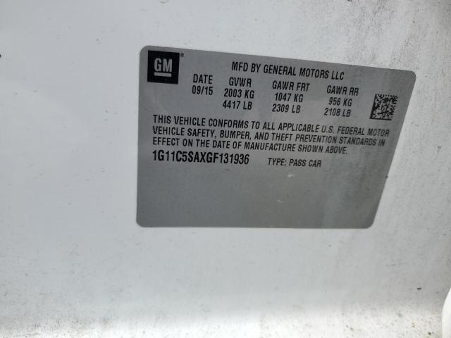 1G11C5SAXGF131936 - 2016 CHEVROLET MALIBU LIM LT 白色 照片 12