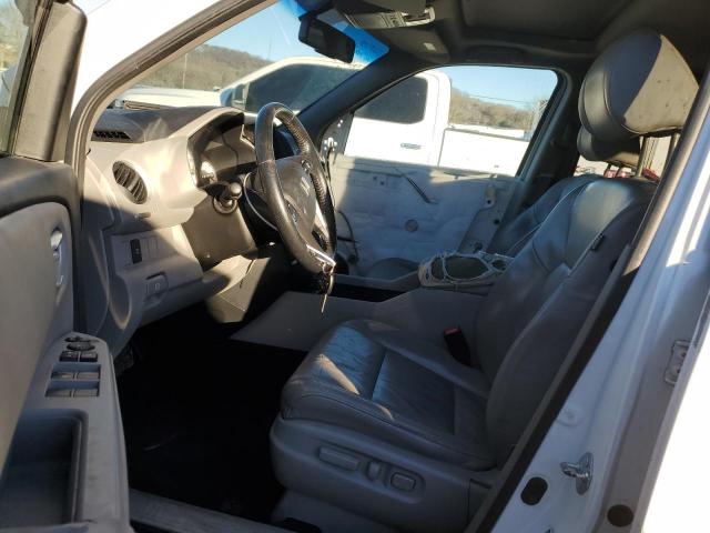 5FNYF3H50BB033846 - 2011 HONDA PILOT EXL WHITE photo 7