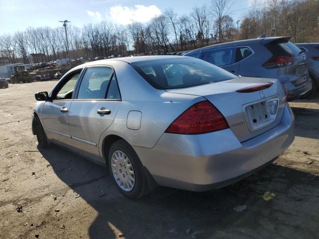 1HGCM56167A017406 - 2007 HONDA ACCORD VALUE SILVER photo 2