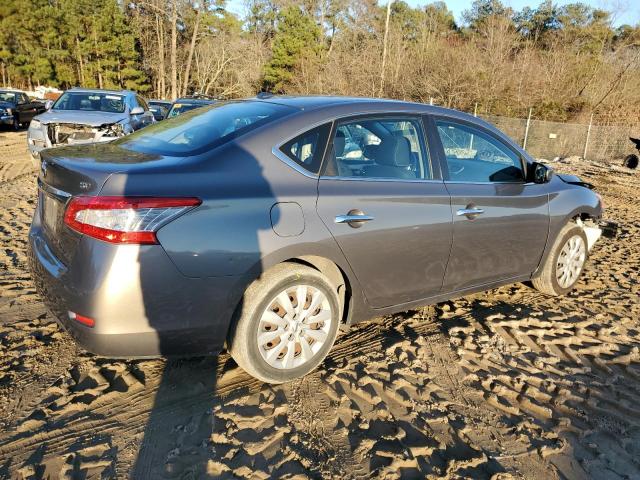 3N1AB7AP6FL630946 - 2015 NISSAN SENTRA S GRAY photo 3