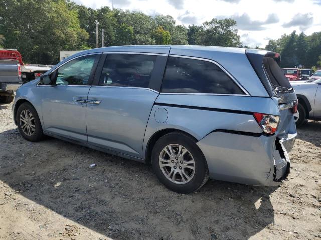 5FNRL5H6XBB013167 - 2011 HONDA ODYSSEY EXL BLUE photo 2