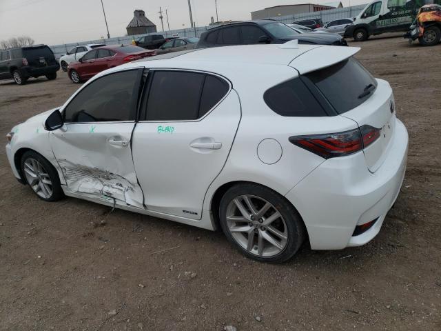 JTHKD5BH0E2195590 - 2014 LEXUS CT 200 WHITE photo 2