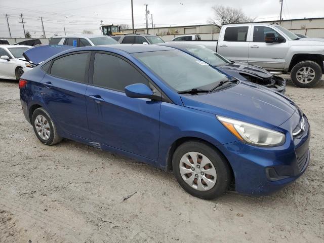 KMHCT4AE7GU076335 - 2016 HYUNDAI ACCENT SE BLUE photo 4