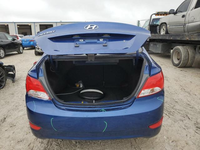 KMHCT4AE7GU076335 - 2016 HYUNDAI ACCENT SE BLUE photo 6