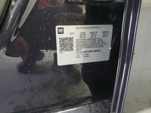 1G1ZD5ST4PF188991 - 2023 CHEVROLET MALIBU LT 灰色 照片 12