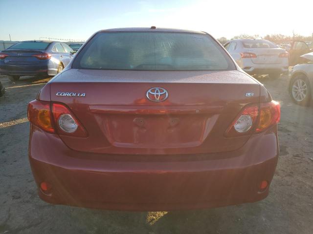 JTDBL40E699071148 - 2009 TOYOTA COROLLA BASE RED photo 6