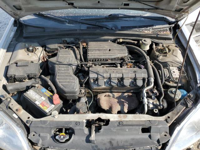 1HGES26761L005785 - 2001 HONDA CIVIC EX SILVER photo 11