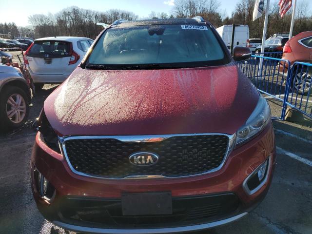 5XYPHDA13HG280699 - 2017 KIA SORENTO EX RED photo 5