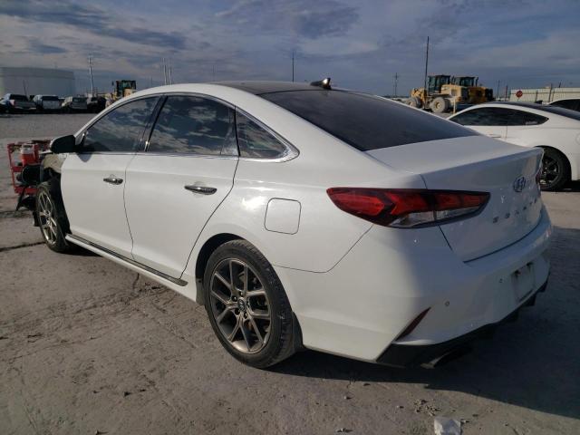 5NPE34AB2KH797944 - 2019 HYUNDAI SONATA LIMITED TURBO WHITE photo 2