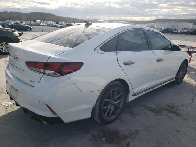 5NPE34AB2KH797944 - 2019 HYUNDAI SONATA LIMITED TURBO WHITE photo 3