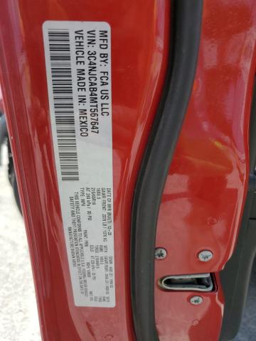 3C4NJCAB4MT567647 - 2021 JEEP COMPASS SPORT RED photo 14