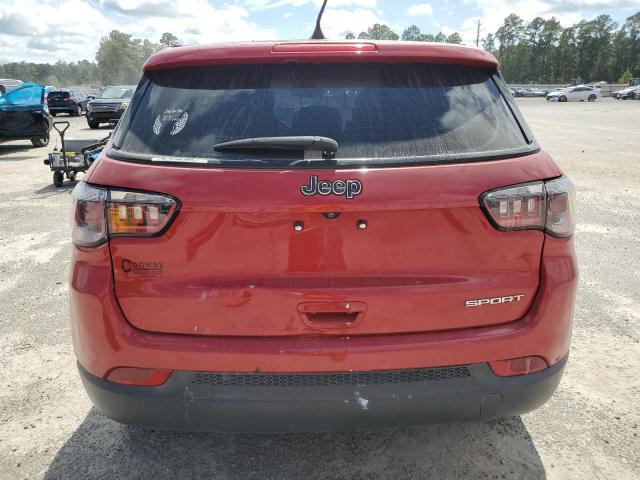 3C4NJCAB4MT567647 - 2021 JEEP COMPASS SPORT RED photo 6